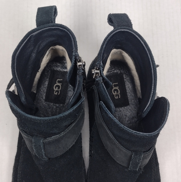 UGG Sloane Women's Buckle Suede Side Zip Winter Ankle Booties Size 8 - Picture 8 of 14